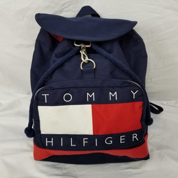 tommy hilfiger retro logo backpack